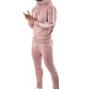 High Quality Custom Design Men Tracksuit Pink / Top Design Men Sweatsuit Fashion design tracksuit sweat suit Manufacturer