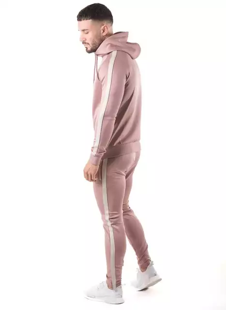 High Quality Custom Design Men Tracksuit Pink / Top Design Men Sweatsuit Fashion design tracksuit sweat suit Manufacturer