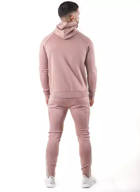 High Quality Custom Design Men Tracksuit Pink / Top Design Men Sweatsuit Fashion design tracksuit sweat suit Manufacturer