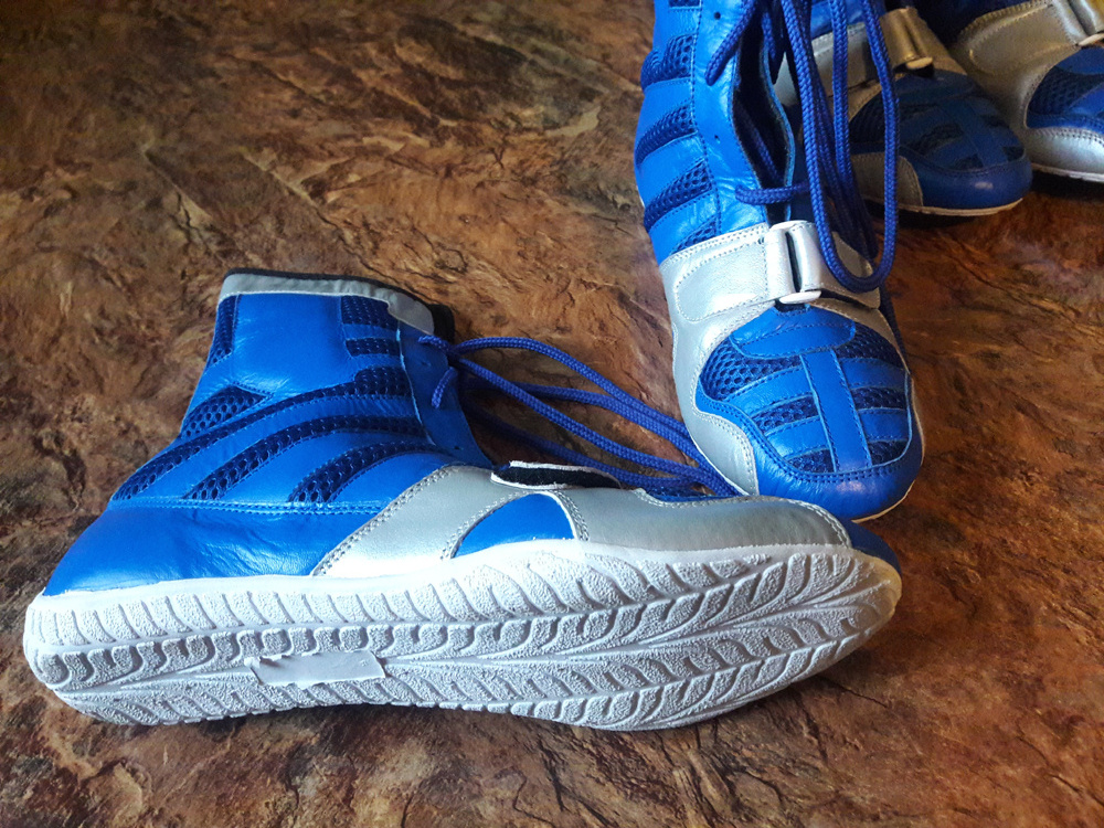 Custom Made Boxing Shoes Blue Color