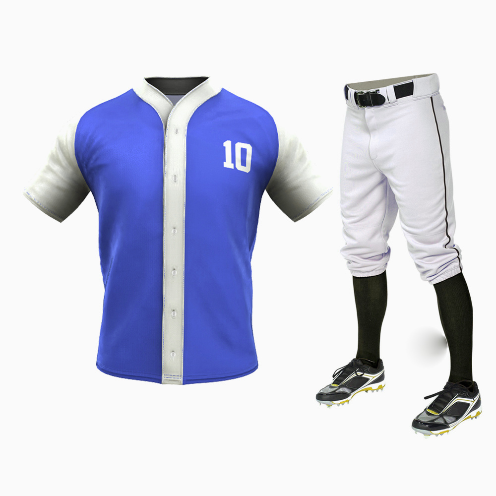 Breathable Sportswear Baseball Jersey With Shorts Comfortable Durable Uniform Sets Team Wear Designs