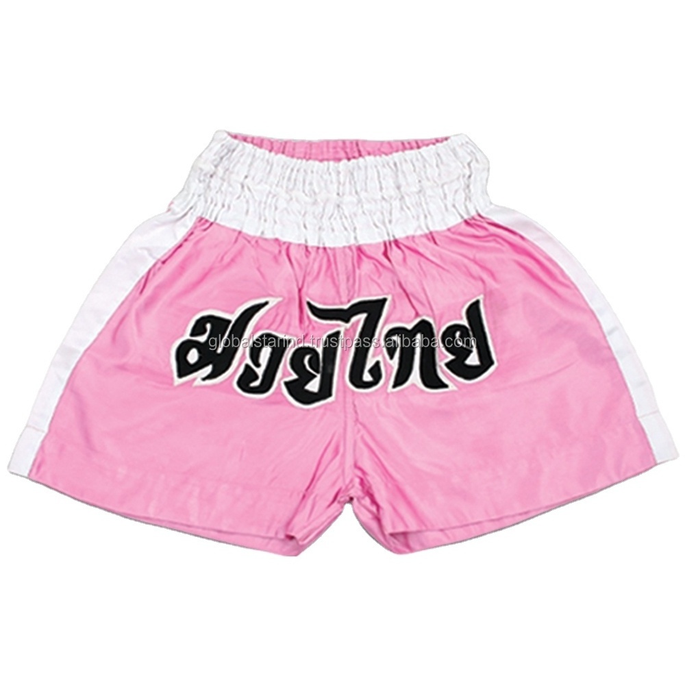 Pink Boxing Shorts for Women / Top High Quality Wholesale Custom Made MMA