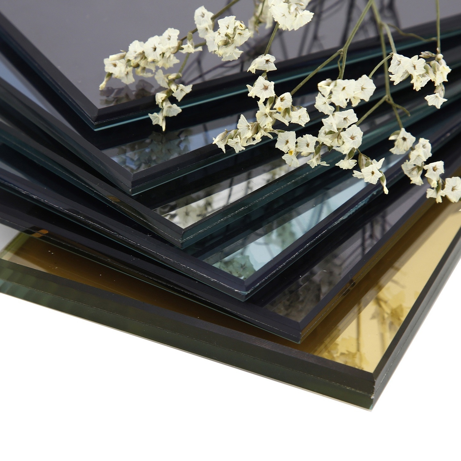 High quality 6.38mm S10 silver clear White obscure translunt bronze laminated glass to africa