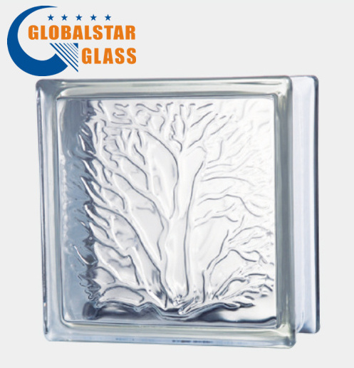 Best Quality Cloudy Clear hollow glass building blocks brick 190X190X80mm