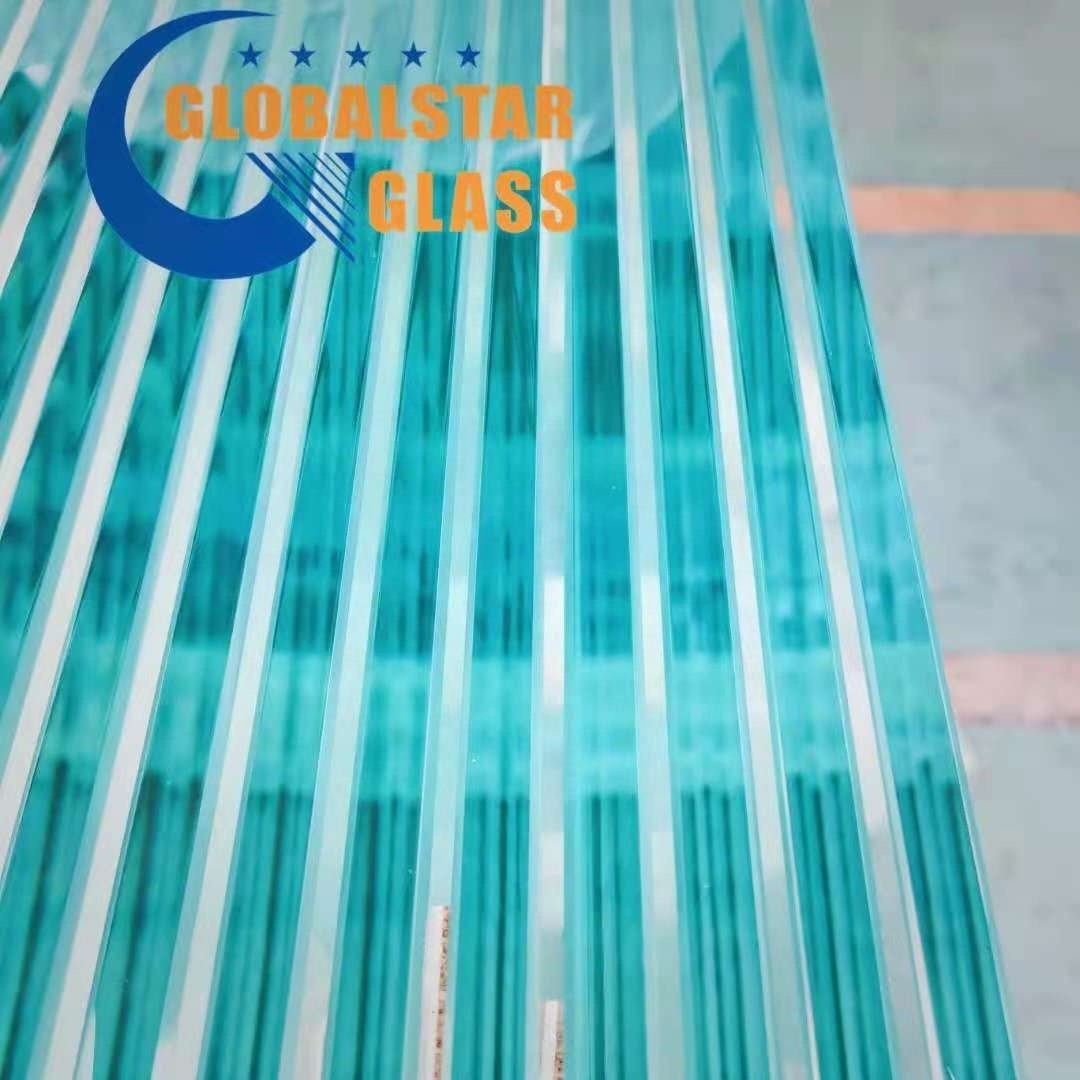 6.38mm 10.38mm 12.76mm Polished Edge Clear Glass Balustrade Glas Building Safety Laminated Glass