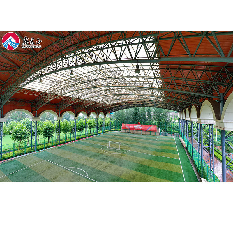 Prefab Space Frame Construction Hall Steel Frame Structure Gymnasium Roof Steel stadium  For Sports