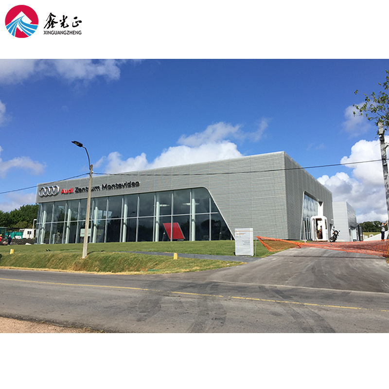 Fast Build Warehouse Portable Prefabricated Steel Structure Construction Design Car 4S Showroom Hall Building Steel Warehouse