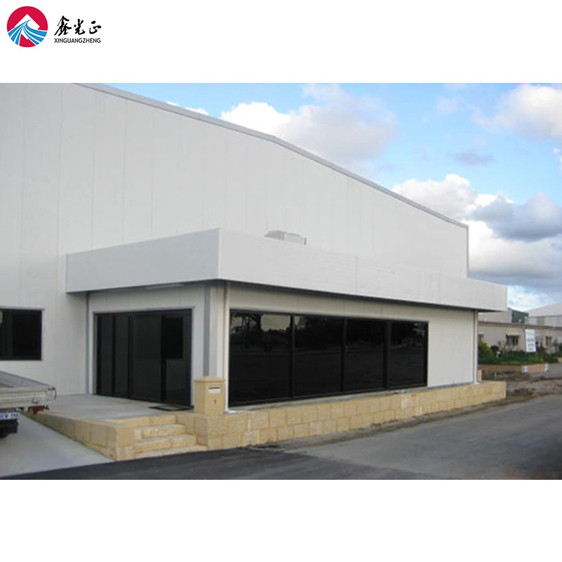 Easy to construction prefabricated large span insulated prefabricated steel structure metal frame aircraft plane hangar