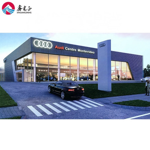 Fast Build Warehouse Portable Prefabricated Steel Structure Construction Design Car 4S Showroom Hall Building Steel Warehouse