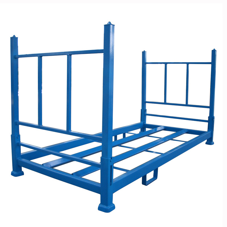 Adjustable Heavy Duty Wholesale Commercial Portable Folding Metal Stacking Steel Storage Truck Tire Pallet Rack