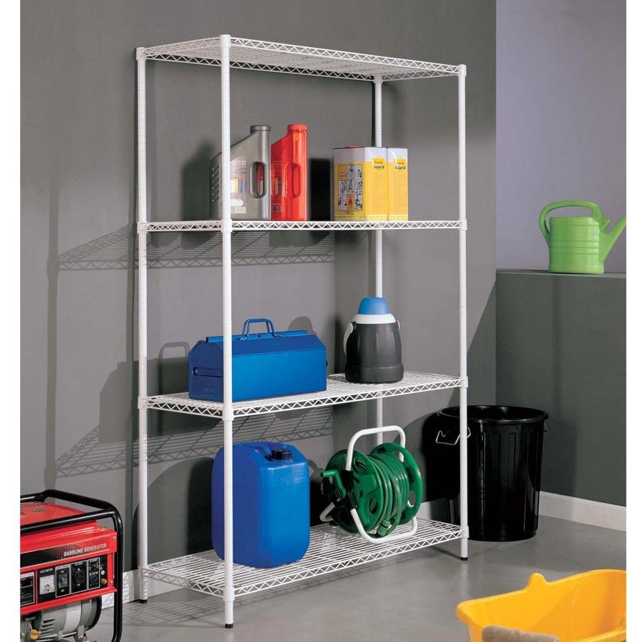 light duty storage of chrome wire shelving