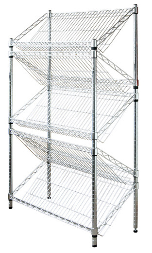 light duty storage of chrome wire shelving