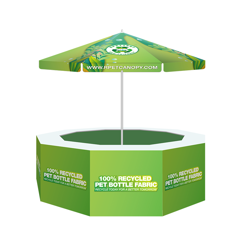 GlobalTent Promotional Hexagon Tents Custom Logo RPET Trade Shows Ez Up Tent Canopy For Party And Commercial Exhibition