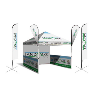 GlobalTent 10x10 3x3 Promotional Folding Custom Print Beach  Event Custom Pop Up RPET Tent Marquee Gazebo Canopy