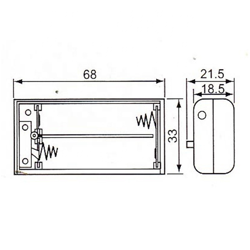 2 x 1.5V AA Size UM-3 x 2 Battery Case Holder Storage Plastic Box with cover & On/Off Switch Battery Holder