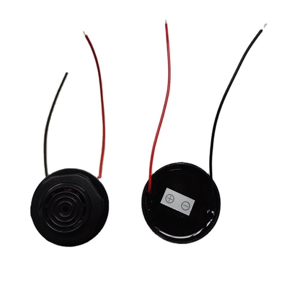 12V Active Piezo Buzzer 43x33mm 2900Hz with lead wire