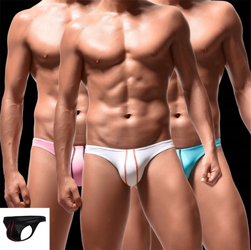 2020 POP Men's Underwear T Back G String Briefs Sexy Breathable Thong Lingerie Jockstrap Men Thong