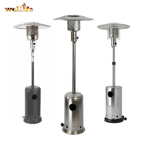 CE ETL UKCA outdoor propane gas umbrella stainless steel with wheels 13kw 45000but patio heater