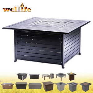 China's most popular high quality steel surface Side Tank Storage Patio Propane table fire