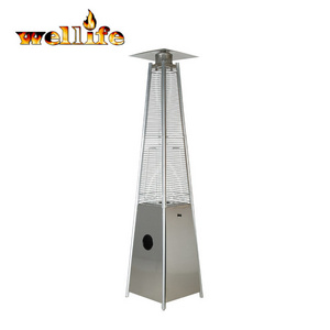 Outdoor Glass tube Patio Pyramid Gas Flame Heater