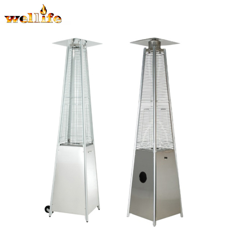 Core Product Outdoor Gas Propane Fire Sense Pyramid Glass Tube Patio Heater