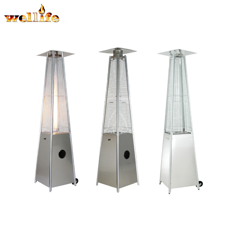 Most Selling Items Pyramid Garden Patio Heater Glass Tube Flame Pyramid Outdoor Patio Gas Heater Outdoor tower gas heater