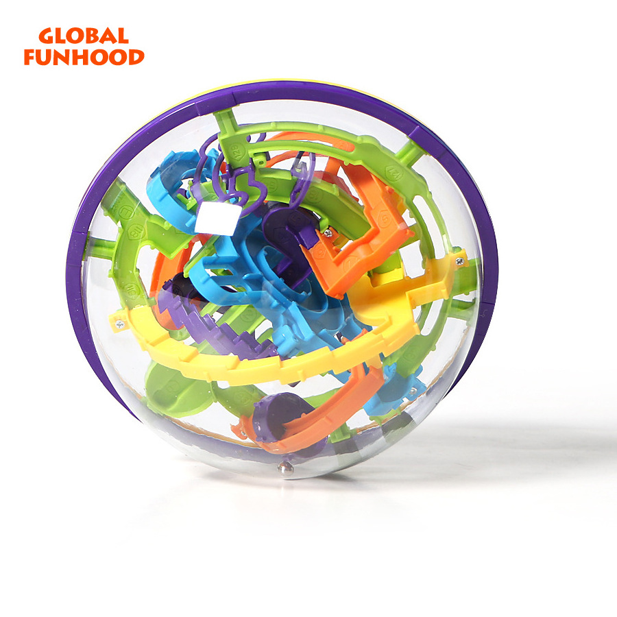 Global Funhood GW963 158 Step Maze Ball Block Educational Toys 3D Puzzle Game Custom Smart Toys Intelligent For Kids