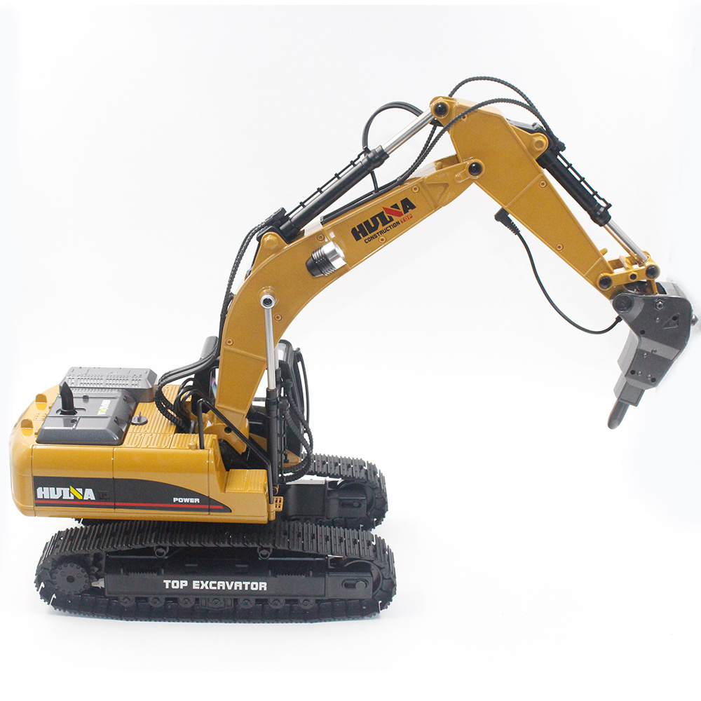 Hot Sale HUINA 1580 580 1:14 Full Metal RC Hydraulic Big Excavator ELectric Pickup Car