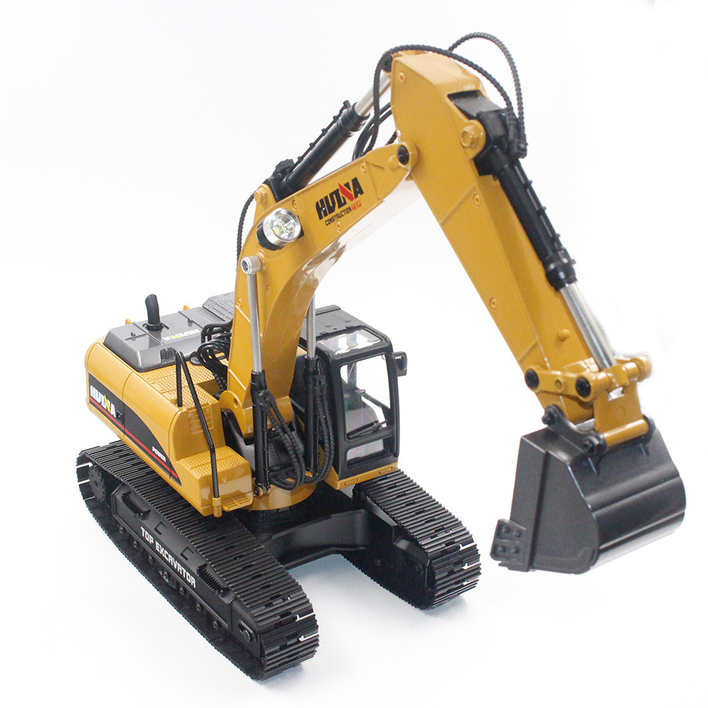 Hot Sale HUINA 1580 580 1:14 Full Metal RC Hydraulic Big Excavator ELectric Pickup Car