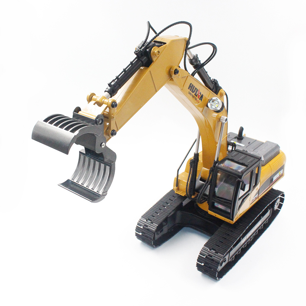 Hot Sale HUINA 1580 580 1:14 Full Metal RC Hydraulic Big Excavator ELectric Pickup Car