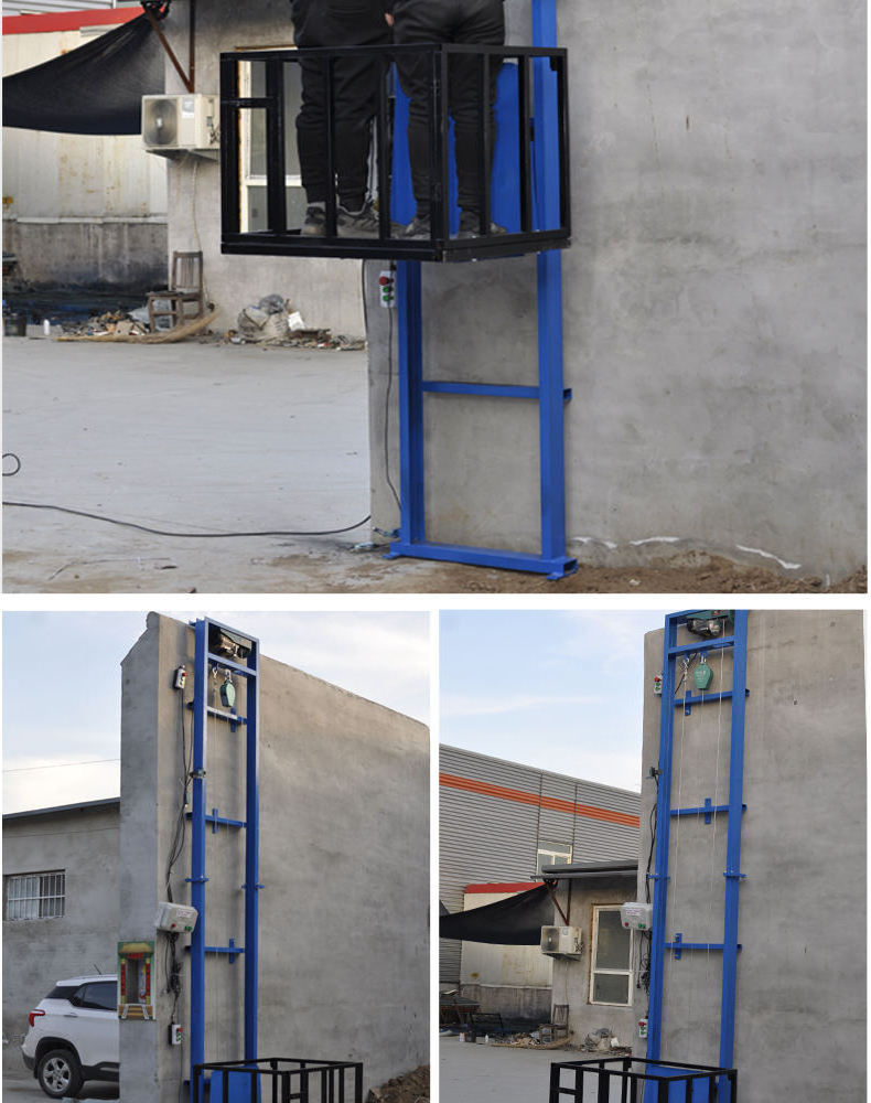 Sanguine Indoor outdoor elevator for disabled freight warehouse cargo small home elevator lift passenger wall mounting height