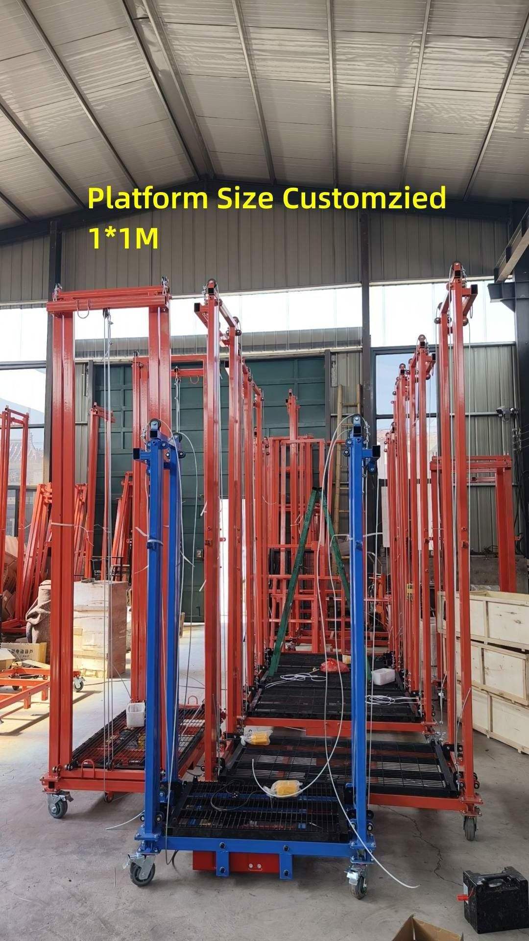 San Multiple Models Foldable Electric Scaffold Lift,Mobile Electric Lifting Scaffold,Folding Foldable 6m Electric Scaffolding