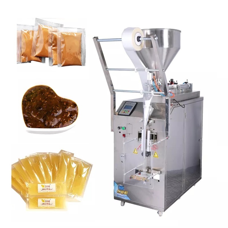 Automatic Small Auto Chili Honey Liquid Tomato Paste Sauce Ketchup Stick Sachet Packet Filling Sealing Packaging Packing Machine