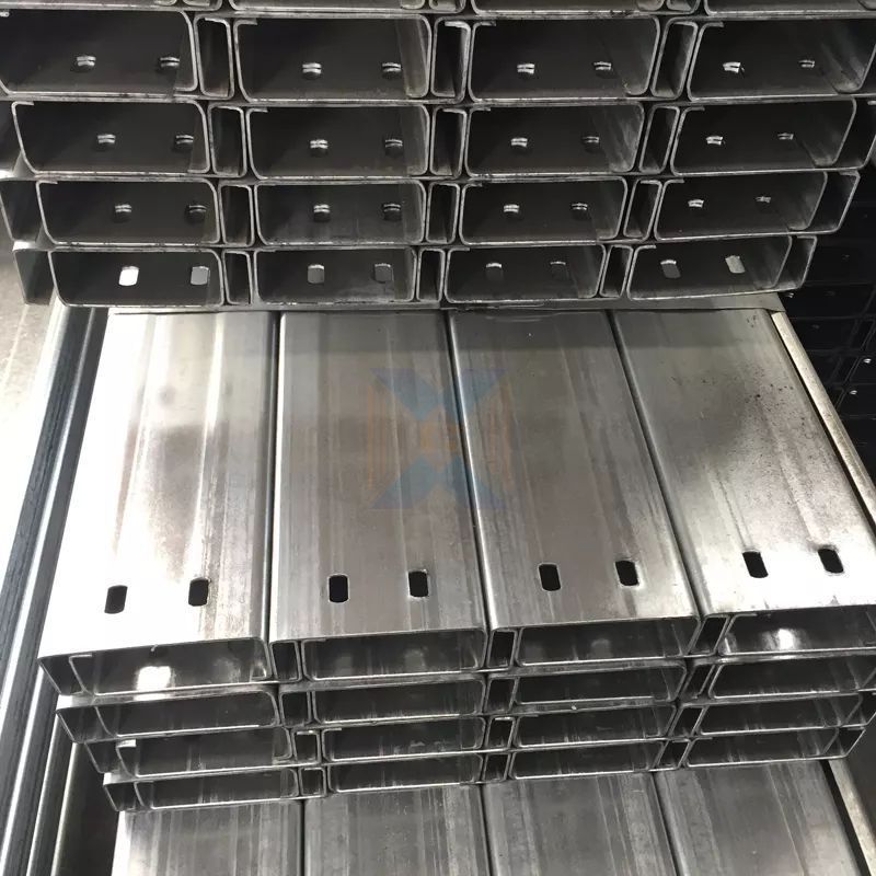 Customized u channel purlin structural unistrut channel steel roof truss galvanized steel profile c channel price per ton