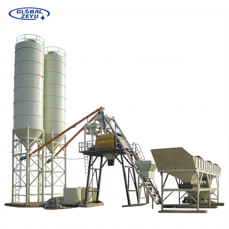 Factory Full Automatic Electric Stationary Concrete Batching Plant Concrete Mixing Plant Price For Sale HZS25 HZS60 HZS90 HZS120