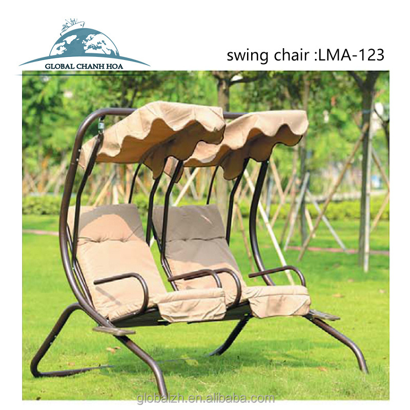 High Quality Leisure Garden Gazebo With Swing Bed Patio Swing Chair With Canopy