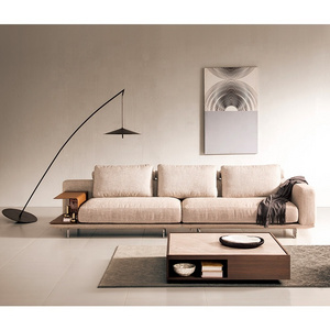 commercial Italian modern furniture design l shape fabric sofa set designs l shape living room sectional couch sofa