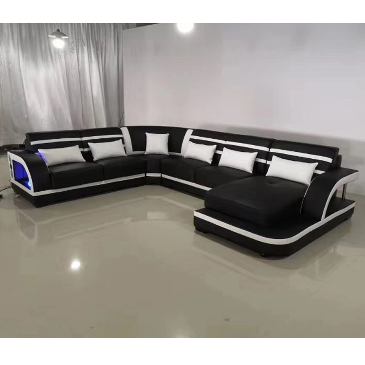 European style modern german superb guangzhou full grain cheap factory germany living room pu leather sofa