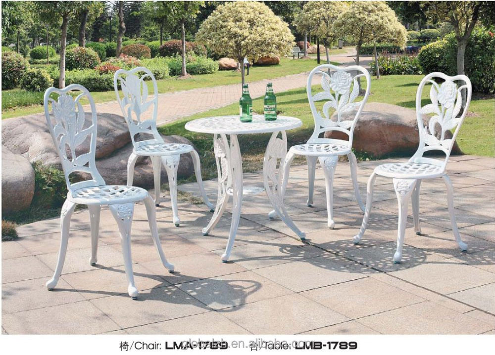 Classic Design Butterfly Cast Iron Garden Table Chair Sets Bench