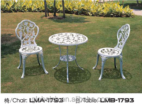 Classic Design Butterfly Cast Iron Garden Table Chair Sets Bench