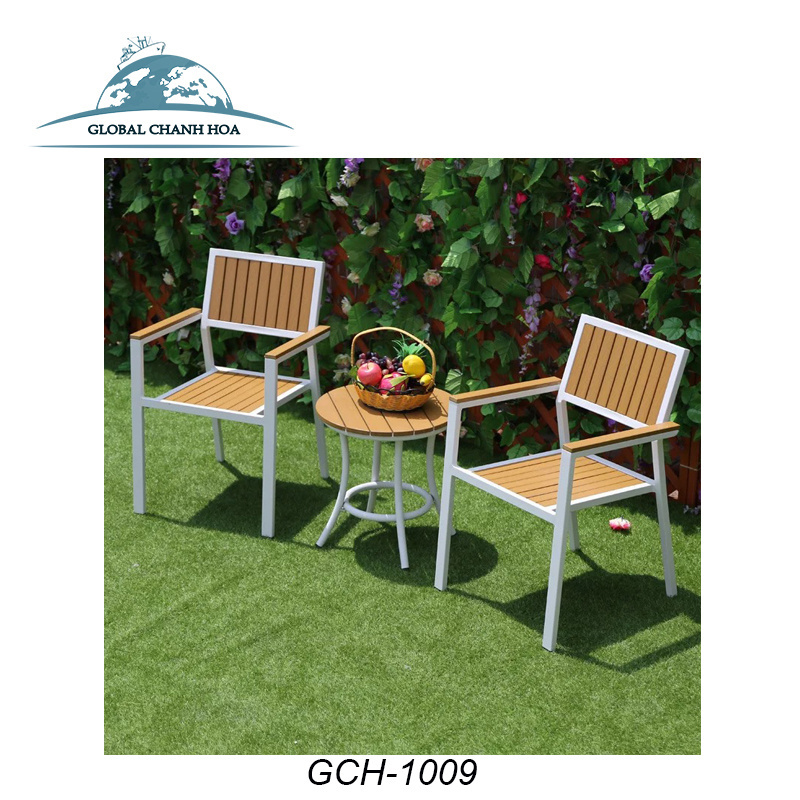 Heavy-duty All Weather Resistant Round Dining Table And Chairs Outdoor Patio Garden Metal Cast Aluminum Wrought Iron Furniture