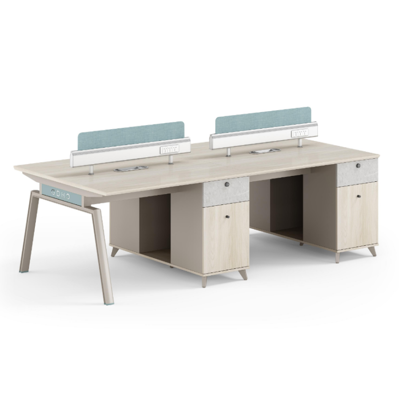 Modern Aluminum Frame Modular 4 Seater Work Station Desk Furniture Call Centre Cubicle Workstation