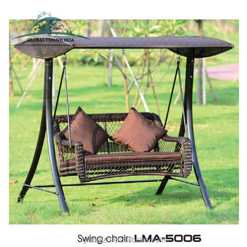 High Quality Leisure Garden Gazebo With Swing Bed Patio Swing Chair With Canopy