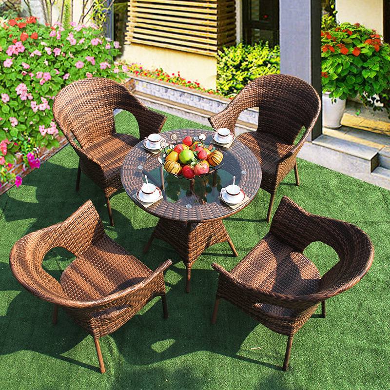 6 Seater Waterproof Cheap Garden Chairs And Table Outdoor Dining Set