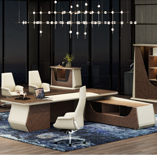 CEO luxury modern design executive office desk for commercial wood office furniture