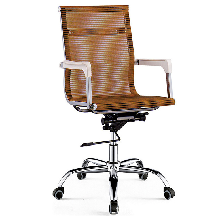 Good Quality Black Swivel Rocking Staff Computer Mesh Fabric Office Chair For 150kgs People Use