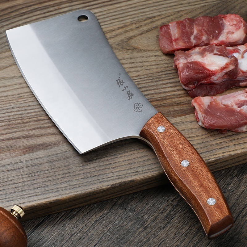 Chinese kitchen knife Meat Cleaver 7 inch Heavy Duty Chopper Butcher Knife Bone Cutter Chefs Chopping Knife