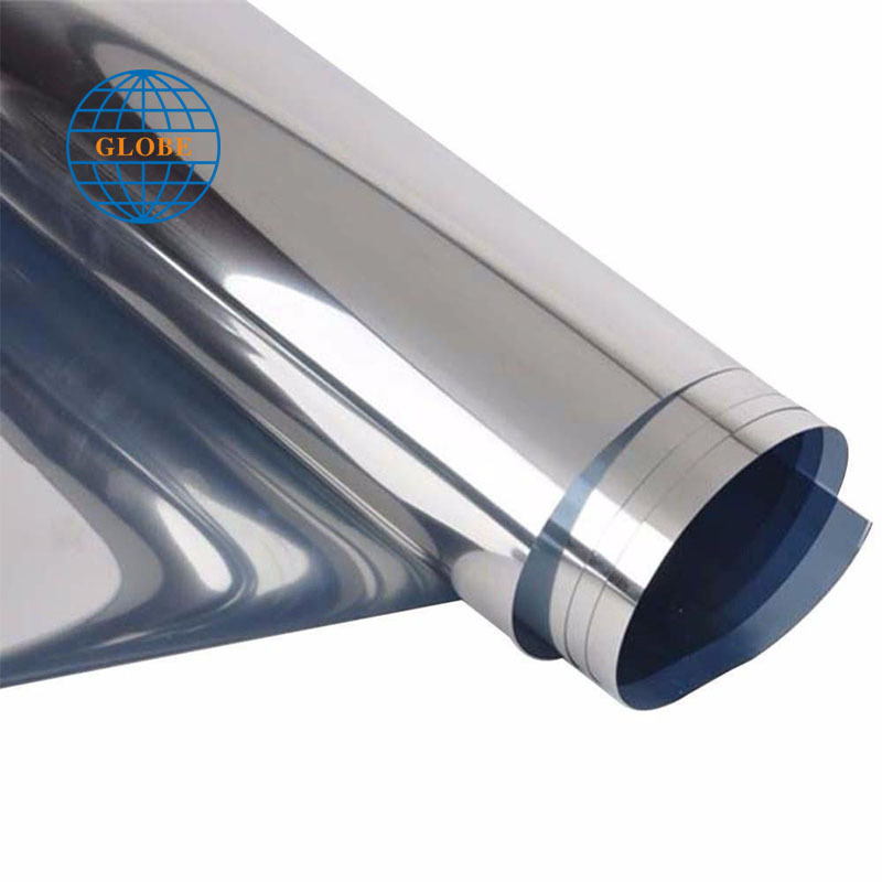 Silver solar reflective window film paper insulation stickers one way mirror