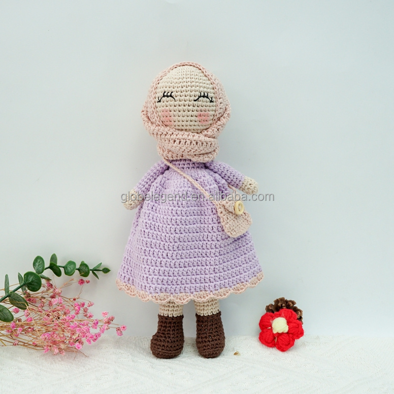 Custom Handmade Islamic Doll Amigurumi Crochet Muslim Thobe Kaftan Baby Boy Toy