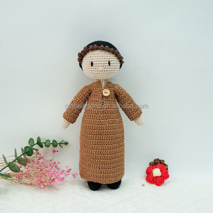 Custom Handmade Islamic Doll Amigurumi Crochet Muslim Thobe Kaftan Baby Boy Toy